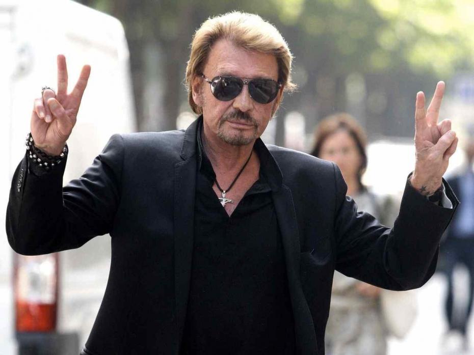 Johnny Hallyday v de victoire logo du site officiel des journalistes